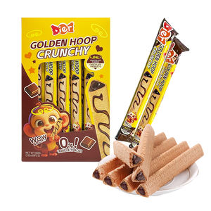 Vente en gros de bonbons Marque privée Personnalisée Grain Snacks Sandwich Biscuit Chocolat Biscuits Triangulaires Halal Sucré Gaufrette Bâton OEM - Product Image 5