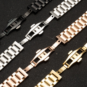 Venta Directa de Fábrica JMETEC, Correa de Reloj de Acero Inoxidable de Repuesto para <span class=keywords><strong>Serie</strong></span> 1/2/3/4/5, Hebilla de Tres Cuentas Transpirable - Product Image 3