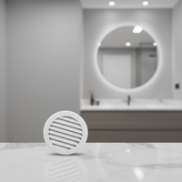 Diseño Moderno de Rejilla de Aluminio para Ventanas con Persianas de Aire Acondicionado y Aberturas Circulares de Ventilación para Talleres y Almacenes
