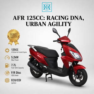 Scooter <span class=keywords><strong>moto</strong></span> <span class=keywords><strong>125cc</strong></span> AFR 125, cyclomoteur à essence, réservoir de carburant de 7,7 L, 12V 7AH, refroidissement par air forcé, homologué EEC, homologué pour la route, pour les trajets quotidiens - Product Image 1
