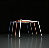 Pieds en aluminium produit fabrique base de table pieds de meubles en métal