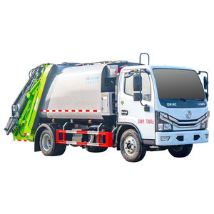 รถบรรทุกขยะอัดแบบมีล้อเลื่อน 4x2 ยี่ห้อจีนตงเฟิง 120 แรงม้า <span class=keywords><strong>6</strong></span> ลูกบาศก์เมตร เครื่องยนต์ดีเซลยูโร <span class=keywords><strong>4</strong></span> พร้อมปั๊ม - Product Image 1