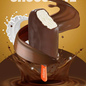 Barra de Helado Cubierta de Chocolate con Capas Crujientes, Gelato de Leche con Chocolate Rico, Postre Congelado OEM, Suministro de Fábrica - Product Image 1