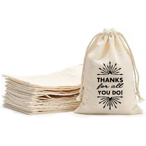 Luxury Business Vintage Fashion Personalized Organic Cotton <b>Drawstring</b> Packing/Shoe Dust Bag with Custom Logo Reusable Portable - Product Image 3