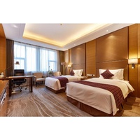 Ensemble de meubles de chambre d'hôtel modernes sur mesure de haute qualité, standard 5 étoiles, panneaux en bois pour chambre et appartement