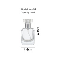 Flacon de parfum de luxe 50 ml en verre, plat, vide, avec pulvérisateur à pompe, sérigraphie, estampage à chaud doré, diffuseur à bâtonnets en verre – Grande Vente