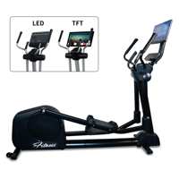 Machine de fitness professionnelle pour salle de sport, cross-trainer, elliptique avec écran miroir rotatif