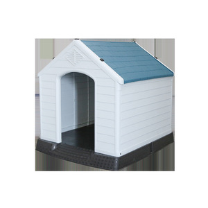 Nichoir pour chien HMTPC, imperméable, rectangulaire, blanc et bleu, pour petits chiens, maison pour animaux de compagnie d'extérieur - Product Image 4