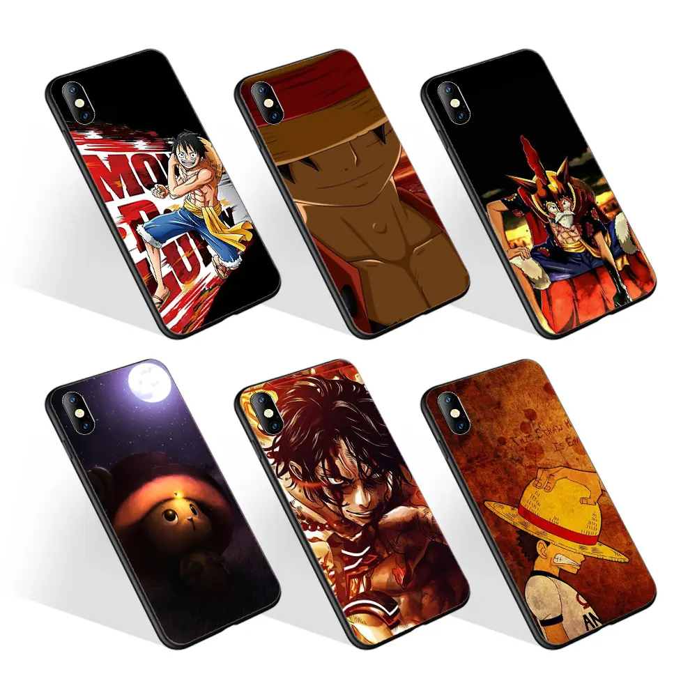 New Design Creative Printed Cheap Cartoon Luffy Soft TPU Phone Cover For Redmi Note 10 Pro Max For iPhone 7 8 Plus