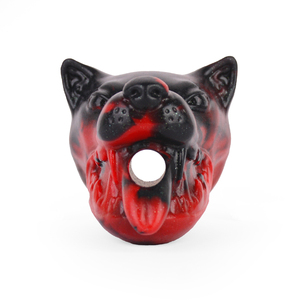NNSX Forma de perro Boca abierta Plug Mujer Sexy Bondage SM Juego Arnés de cuero <span class=keywords><strong>Oral</strong></span> Gags <span class=keywords><strong>Consolador</strong></span> de silicona - Product Image 4