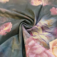 Rideaux en tissu maillé tricoté léger et respirant en Spandex/Polyester, style uni, imprimé sur mesure, en tulle vintage, pour la décoration intérieure