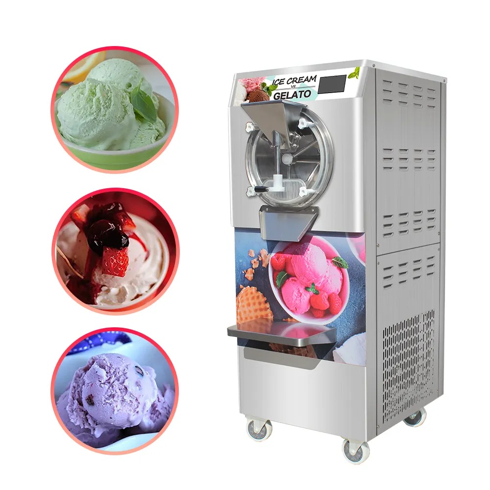 Diskon Mesin Es Krim Keras Italia Produksi Cepat Pendingin Cepat Baja Tahan Karat/Batch Freezer