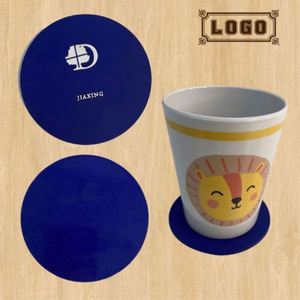 แผ่นรองแก้วพีวีซีแบบนิ่ม แผ่นรองแก้วกาแฟแบบกำหนดเอง ชุดแผ่นรองแก้วซิลิโคน - Product Image 1