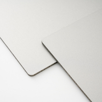 Revêtement PVDF gris argenté, panneau composite pour décoration de façade extérieure, panneau ACP Alucobond en aluminium par Wanya