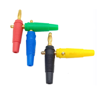 Câble de haut-parleur Fiche banane Câble de haut-parleur Connecteur de fiche banane Amplificateur de puissance en cuivre plaqué or Fiche 4mm