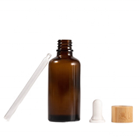 Botol minyak rambut kosong 30ml 5ml 10ml 15ml 20ml 50ml botol minyak kutikula kosmetik botol tetes bambu kaca alami grosir