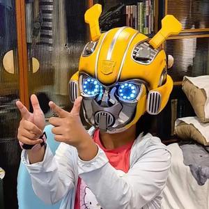 Cascos de Abejorro Atractivos HC con Voz y Luz, Serie Transformable, Máscaras de Fiesta de Halloween, Regalos para Entretenimiento Infantil - Product Image 3