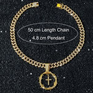 Innovative Simple Design Gold Silver Plated <b>Cross</b> Pendant Necklaces Trendy Exquisite Hiphop Style Alloy Men Charms For Necklace - Product Image 5