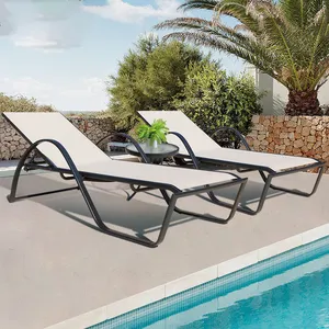 Cadeiras Sun Lounger Moderno Ajustável Sun Lounger Chair Cadeira Recliner Garden Pool Double Outdoor Sun Lounger