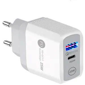 Cargador USB PD de 25W para Iphone X, 7, 8, 11, 12, 13, 14 Pro Max, Cargador rápido tipo C para Samsung A13, A52, A53, A73, adaptador de carga rápida