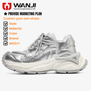 En Kaliteli Özel Tasarım Kalın Spor Ayakkabıları Kauçuk Taban Esnek Kumaş Saya PVC Orta Taban Günlük Koşu Ayakkabıları Spor Ayakkabılar - Product Image 2