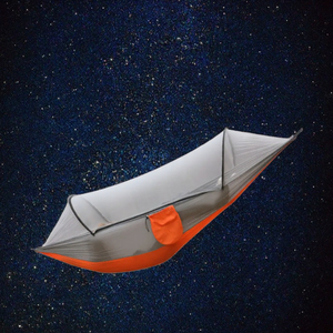 Lightweight 210T Nylon Automatic Quick Open Parachute <strong>Hammock</strong> with Mosquito <strong>Net</strong> Portable Outdoor Furniture for Camping - Product Image 4