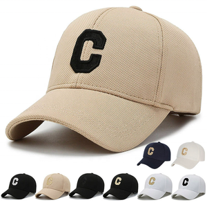Cappello da papà in cotone a 6 pannelli con Logo ricamato con lettera <span class=keywords><strong>C</strong></span>, berretto da Baseball per camion ricamato con toppa da uomo - Product Image 1