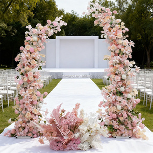 OEM装饰花卉和植物2 m婚礼活动背景人造丝花角拱用品 - Product Image 4