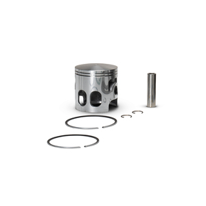 Piston 2T Ø 57.9 avec axe Ø 12 et 2 segments semi-trapézoïdaux chromés - Product Image 1