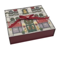 Boîte de rangement créative personnalisée en vrac, design à double porte magnétique, recyclable, boîte d'emballage de mode avec insert, ruban pour les amoureux