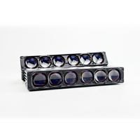 Feux de travail tout-terrain étanches à 6 yeux LED 12V 140W 6700 Lm 6000K modèle S6, garantie 1 an, universel pour grille automobile OE