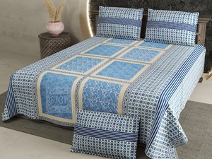 Juego de Edredón de Algodón con Fundas de Almohada – Elegante Cubrecama con Estampado Paisley, Juego de Ropa de Cama Suave y Ligero para Dormitorio - Product Image 1