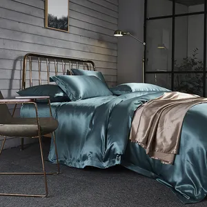 Parure de lit en soie mûre pure 100%, ensemble de literie de luxe