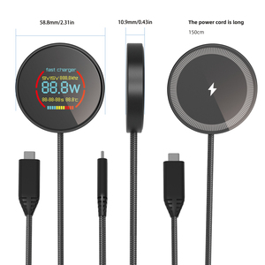 热门产品 <span class=keywords><strong>2026</strong></span> 新款 25W 超级快充器 磁性无线充电板 功率瓦数 温度显示 无线充电器 - Product Image 6