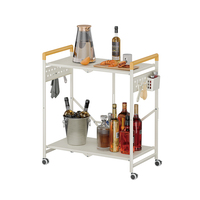 Conception personnalisée Étagère de rangement de cuisine Étagère de rangement pliante multifonctionnelle à roulettes pour la cuisine, la buanderie et la chambre à coucher