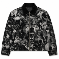 Veste en tapisserie personnalisée pour homme, streetwear, veste vintage de haute qualité, veste en tapisserie surdimensionnée pour homme