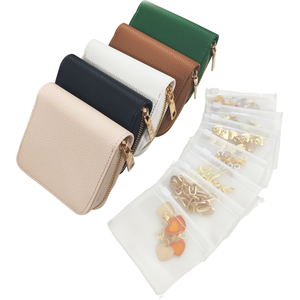 Mini borse colorate in pelle gioielli porta gioielli porta Medicine custodia custodia custodia con cerniera portamonete quadrato piccolo <span class=keywords><strong>portafoglio</strong></span> - Product Image 1