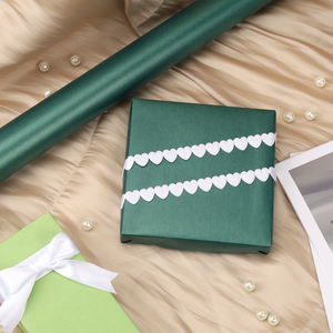 Customized Size DIY Pearlescent Wrapping <b>Paper</b> Waterproof Dark Green Gift Packaging <b>Paper</b> For Cross-border Sales - Product Image 6