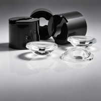 Lentille optique convexe en acrylique LED semi-circulaire personnalisée, lentille en plastique PMMA pour accessoires d'éclairage de lampe murale de cabinet
