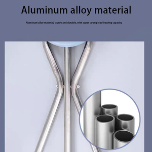 Chaise pliante confortable en alliage d'aluminium avec base antidérapante pour personnes handicapées, randonnée, pêche, attente en file d'attente - Product Image 2