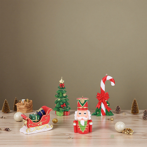 Adorno <span class=keywords><strong>Navideño</strong></span> <span class=keywords><strong>de</strong></span> Resina Cascanueces con Trineo, Árbol y Bastón <span class=keywords><strong>de</strong></span> Caramelo para Decoración Navideña del Hogar, Regalo, Oferta Redeco - Product Image 2