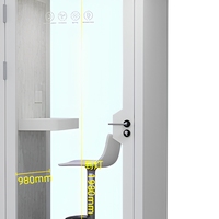 Cabine de réunion modulaire insonorisée EKINTOP, cabine de bureau portable pour les entretiens et les diffusions