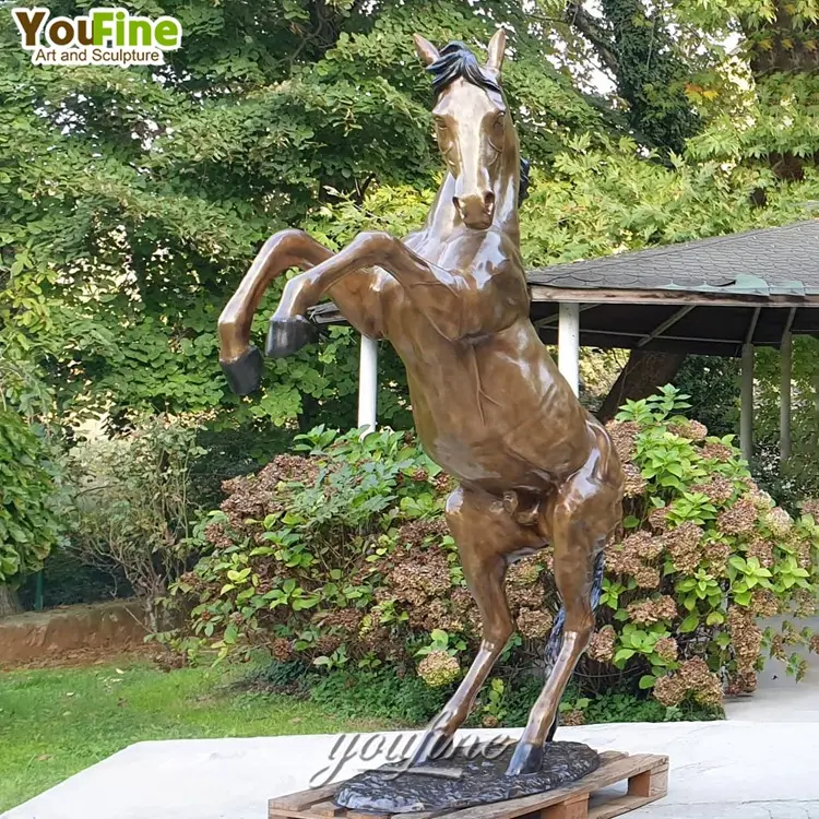 High Quality Bronze Antique Brass Horse Animal Statue Sculpture