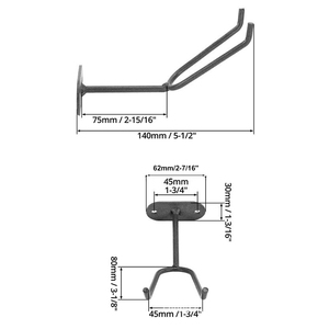 SANTWELL Wall Mount <b>Bracket</b> Zinc Plated Single Side Standard <b>Bracket</b> - Product Image 3