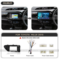 Nouveau modèle de lecteur DVD de voiture cadre pour Toyota Hilux 2015-2018 LHD/RHD voiture android radio voiture panneau écran cadre navigation fascia