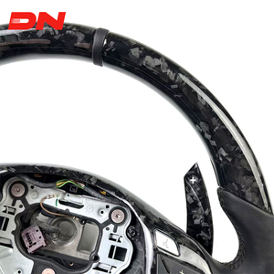 Volant en cuir et fibre de carbone de style sport pour <span class=keywords><strong>Mercedes</strong></span> Benz A45 W204 W212 W218 W117 W116 C GLC CLS Classe 2009-2014 - Product Image 4