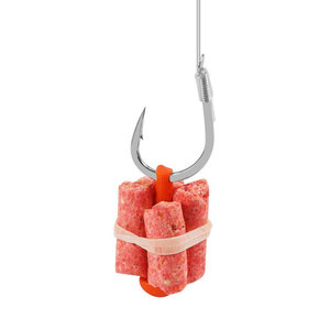 Bandas de Goma de Silicona para Pesca de Carpa, 8 Agujeros, Rojas, para Pesca en Agua Dulce, Accesorio de Pesca de Fondo - Product Image 1