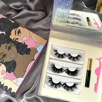 Custom lash boxes wholesale premium mink eyelashes 3d, wholesale mink fur lashes private label 3D mink eyelashes