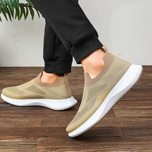 Chaussures pour hommes, nouvelle collection printemps, style élégant, baskets décontractées légères avec semelles souples, design respirant pour les personnes paresseuses - Product Image 4