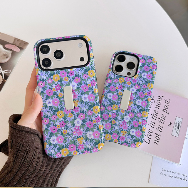 NJCASE Spring Flower Film TPU+PC 2-in-1 Shock-absorbing Phone Cover, Suitable for iPhone 17promax/15/16/14/13/12/11 Series